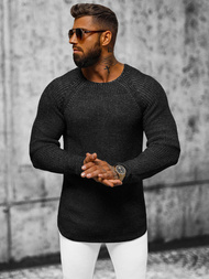 Pánsky sveter čierny OZONEE L/2492