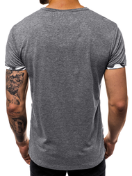 Pánske Tričko grafitové OZONEE JS/SS10983