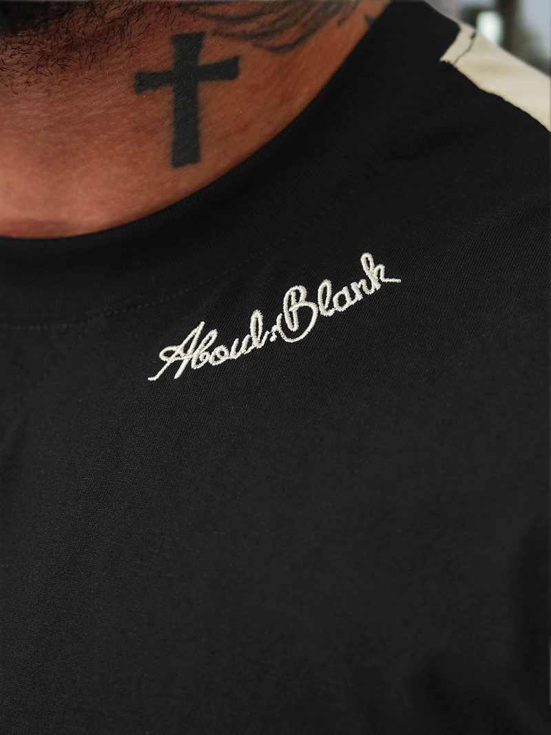 Pánske Tričko Čierne OZONEE O/QQ1195