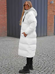 Dámska bunda biela OZONEE JS/5M3163/281Z