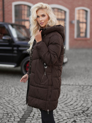 Dámska Zimná Bunda Čokoláda OZONEE JS/16M9302/158Z