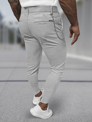 Pánske Chino Nohavice Sivé OZONEE DJ/3300