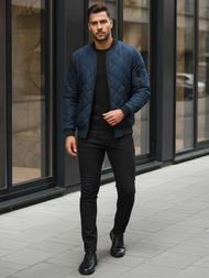 Pánska Bunda Námornícka modrá OZONEE JS/MY01Z