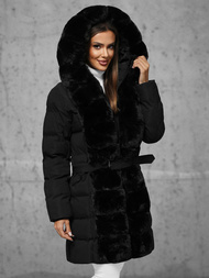 Dámska bunda čierna OZONEE JS/5M3158/392