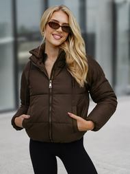 Dámska Bunda Čokoláda OZONEE JS/16M9187/158