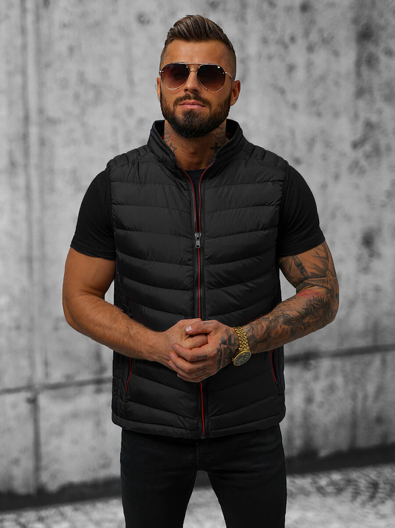 Pánska Vesta Čierna OZONEE N/7133Z