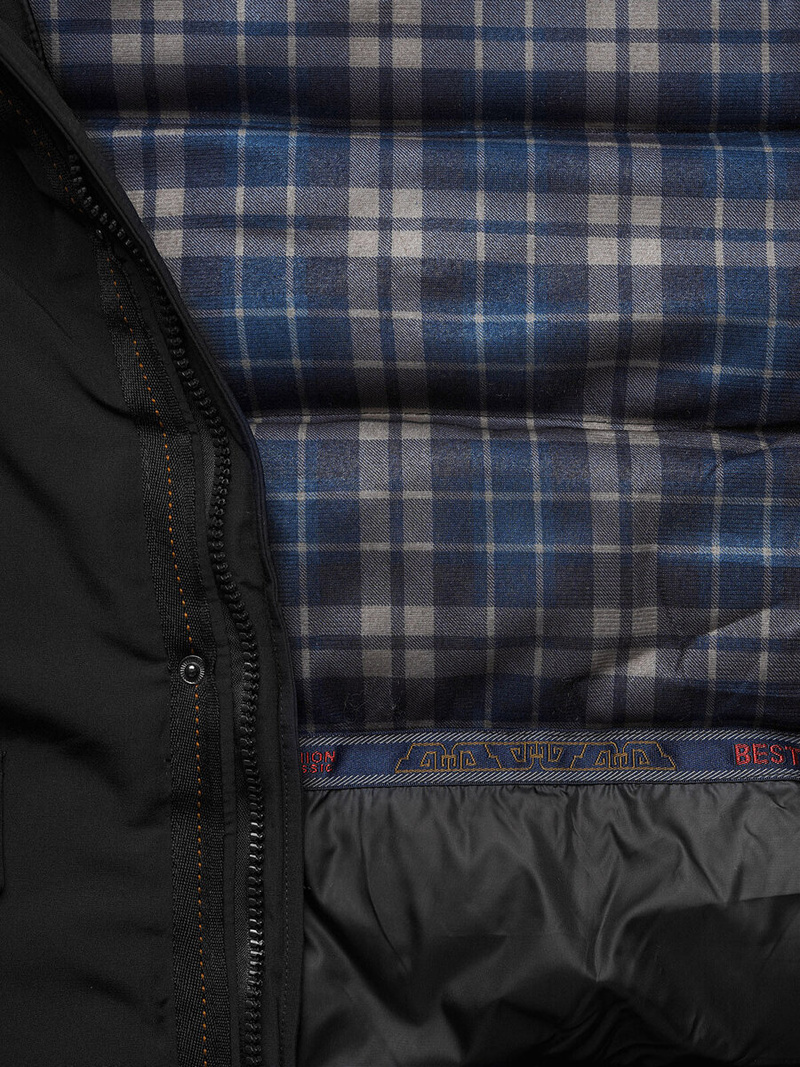 Pánska Bunda Čierna OZONEE JS/5M718/392