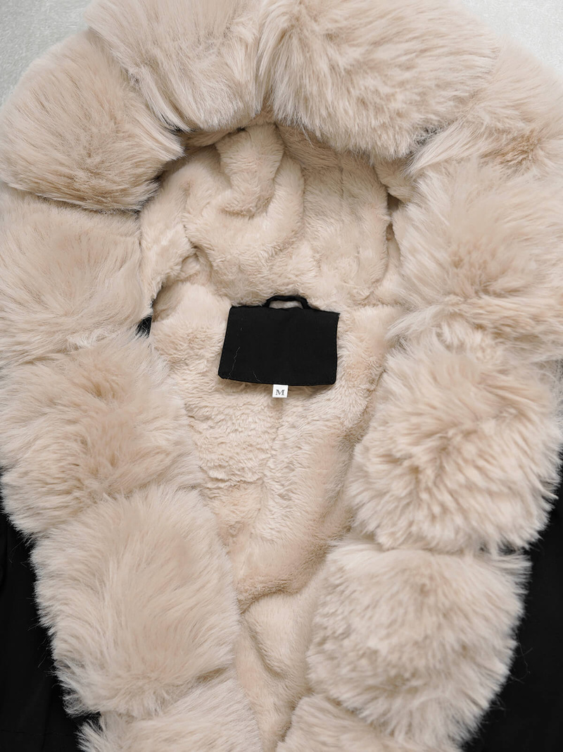 Dámska Zimná Bunda Čierno-Biela OZONEE JS/16M9062/392B