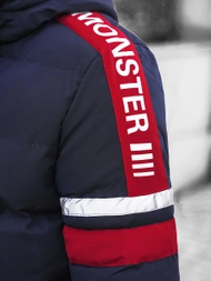 Pánska Bunda Námornícka Modrá OZONEE JS/M8103