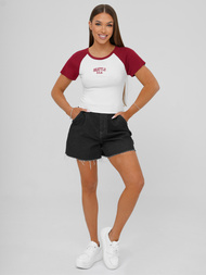 Dámske Tričko Bielo-Červené OZONEE JS/R61627