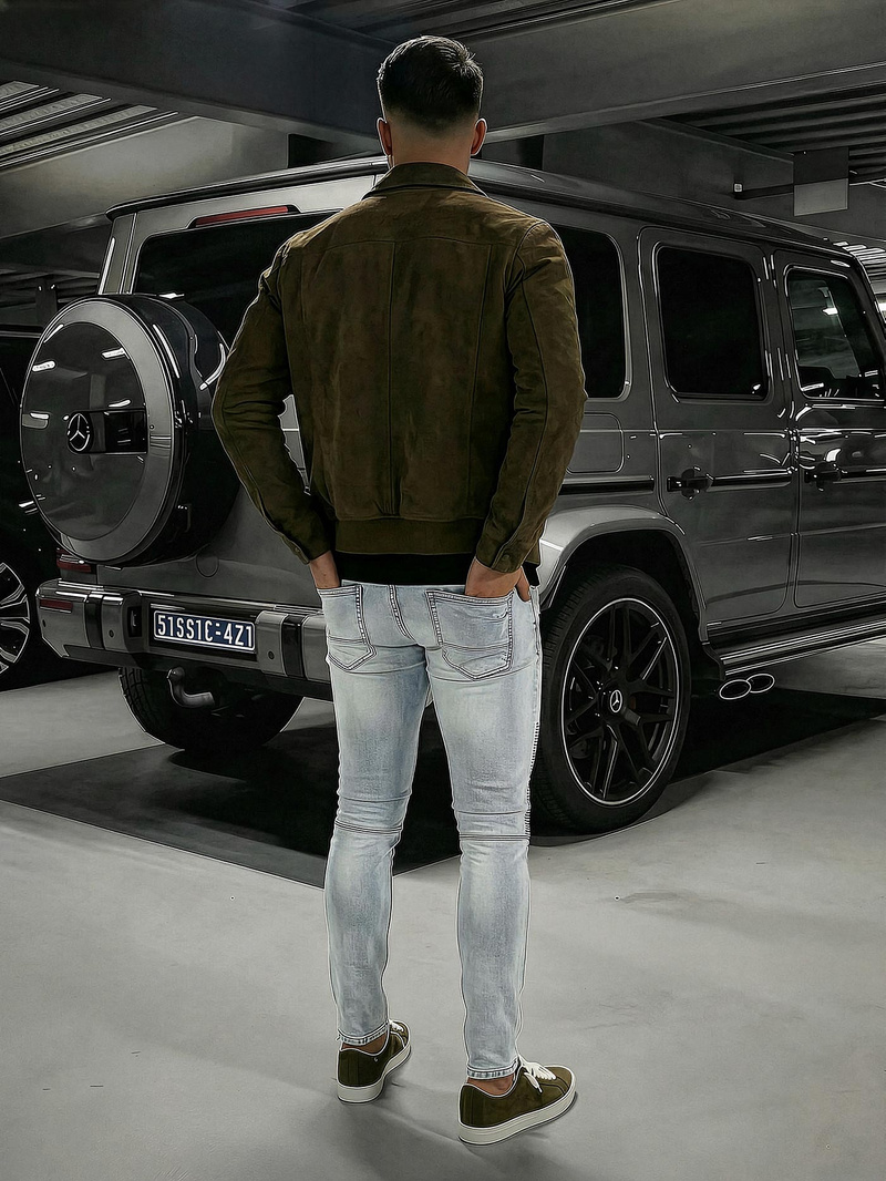 Pánske džínsy Svetlo Modré OZONEE O/EM8889Z