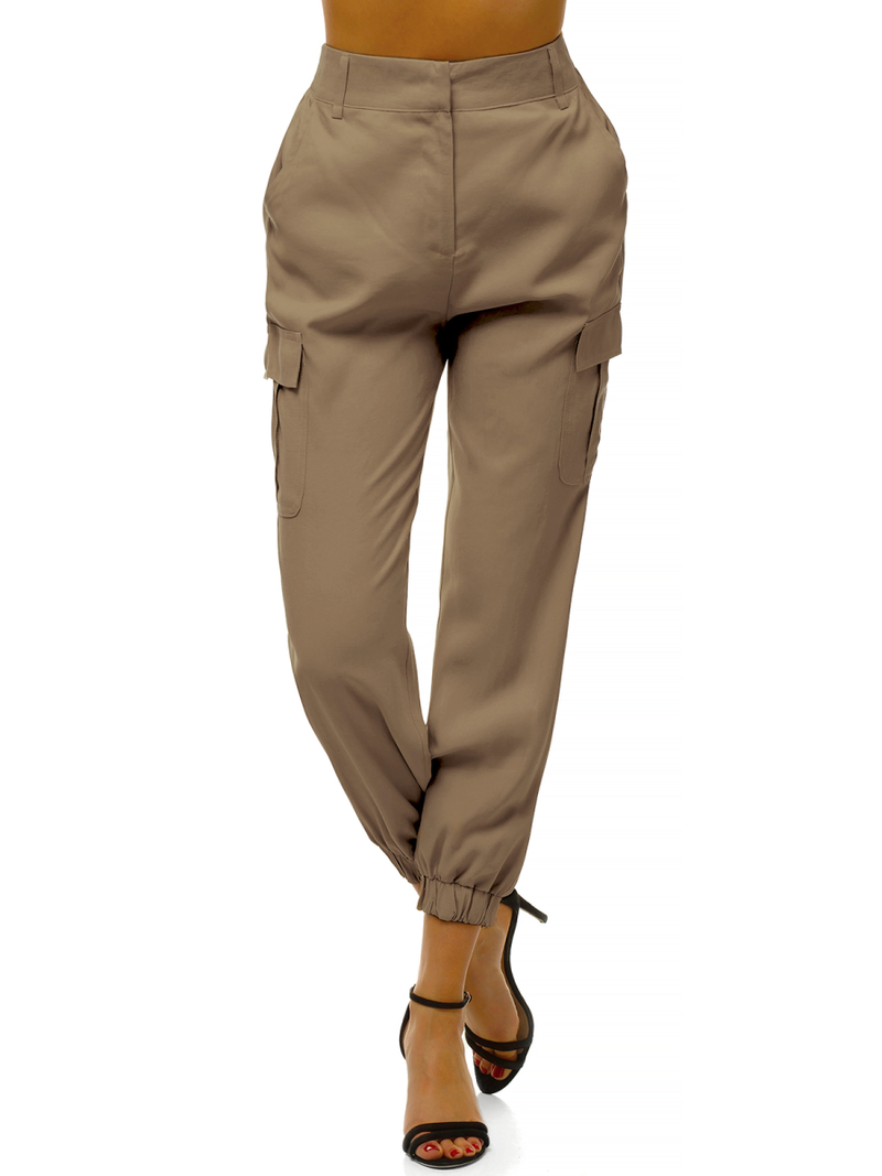 Dámske jogger nohavice Tmavo-Béžové OZONEE O/HM005