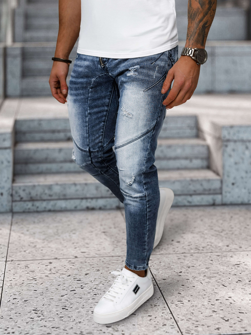 Pánske rifle modré OZONEE NB/MP0045B