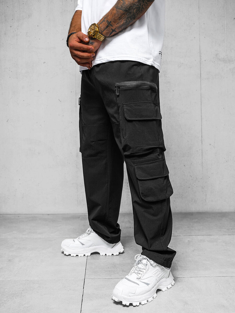 Pánske Nohavice Čierne OZONEE O/PS5526