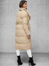 Dámska bunda béžová OZONEE JS/M737/62Z