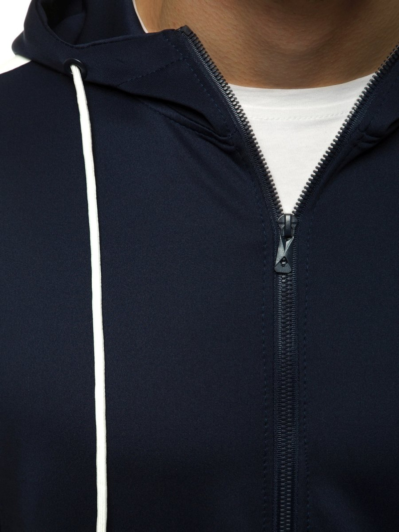 Pánska Mikina Námornícka modrá OZONEE JS/99005