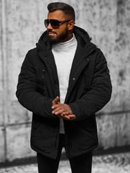 Pánska Bunda Čierna OZONEE JS/5M718/392