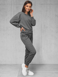 Dámska dvojdielna tepláková súprava grafitová OZONEE JS/8C71/5