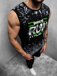 Pánske Tielko Čierne OZONEE JS/KS2075Z