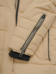 Dámska bunda béžová OZONEE O/W377Z