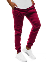 Pánske jogger nohavice Bordové OZONEE O/11103