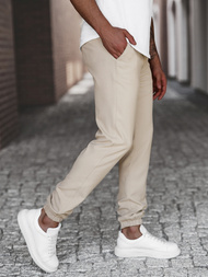 Pánske chino nohavice béžové OZONEE DJ/5539Z