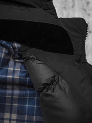 Pánska Bunda Čierna OZONEE JS/5M718/392