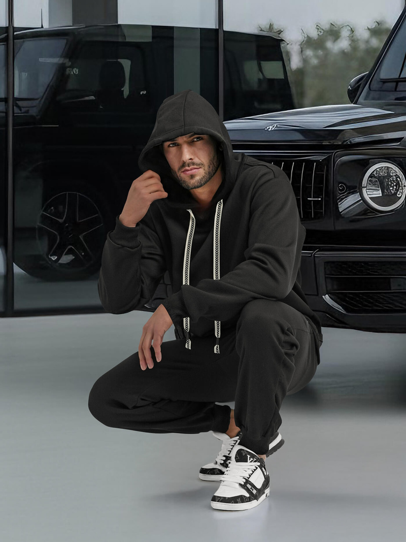 Pánska Tepláková Súprava Čierny OZONEE O/3C582AB