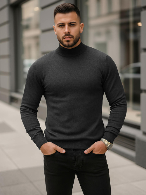 Pánsky Sveter Grafitový OZONEE V/V24503