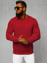 Pánska Mikina tmavo červená OZONEE JS/2001-10Z