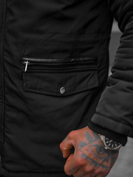 Pánska Zimná Bunda Čierna OZONEE O/88853