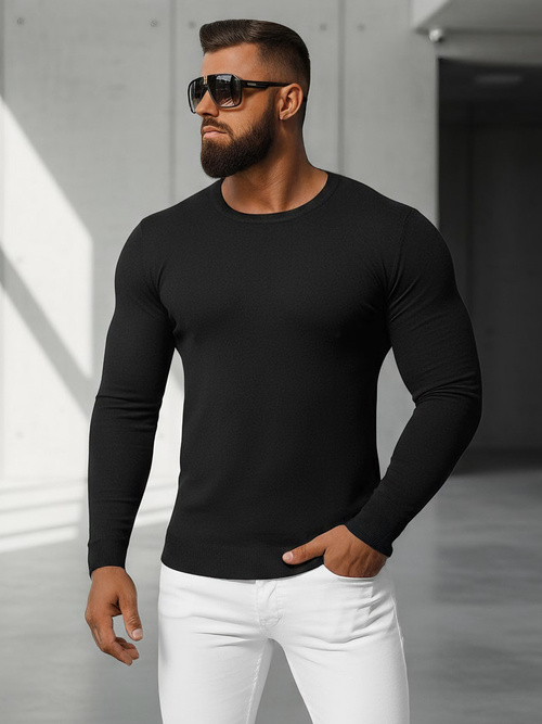 Pánsky Sveter Čierny OZONEE NB/MMB602/4Z