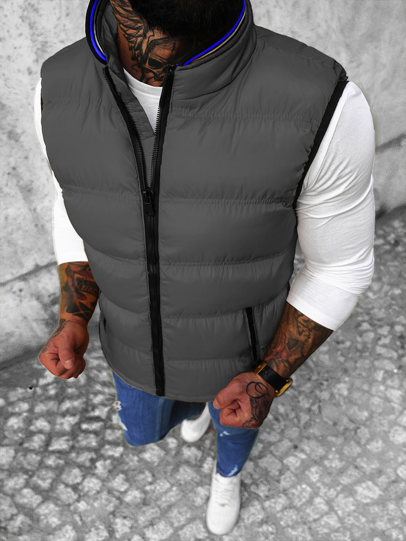 Pánska Vesta Sivá OZONEE N/7131