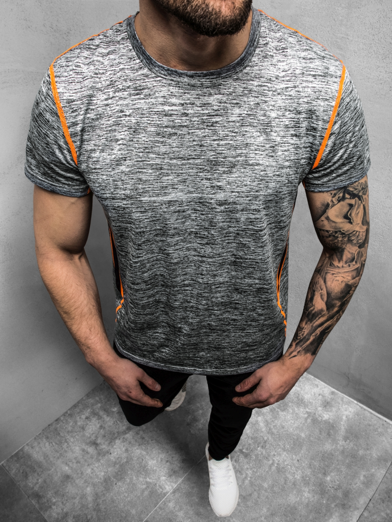 Pánske Tričko Sivé OZONEE JS/KS2104Z