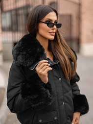 Dámska Zimná Bunda Čierna OZONEE O/H833