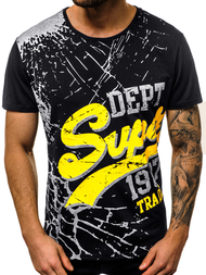 Pánske Tričko Čierne OZONEE JS/KS1942