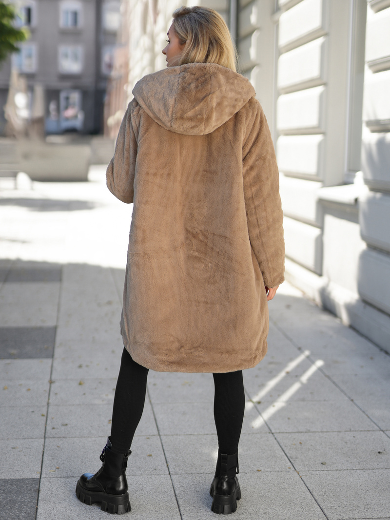 Dámska dlhá zimná bunda čierna OZONEE JS/5M3352/392