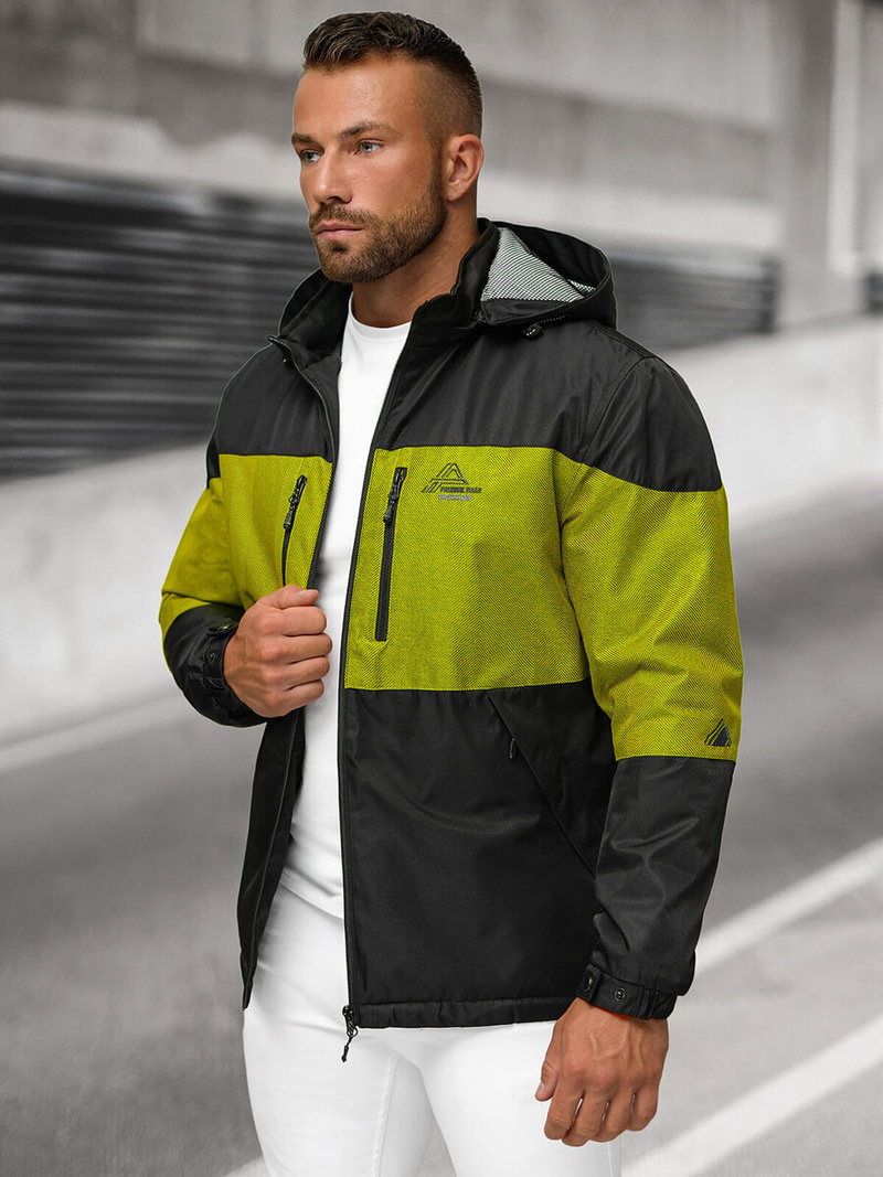 Pánska Bunda Čierna OZONEE JS/22M310/392Z