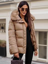 Dámska Zimná Bunda Camelová OZONEE JS/5M3256/84