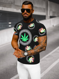 Pánske Tričko Čierne OZONEE O/T135/3