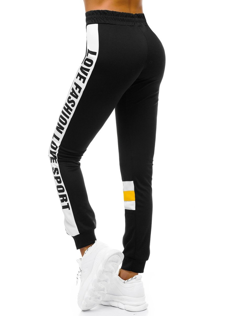 Dámske tepláky Čierno-žlté OZONEE O/82317