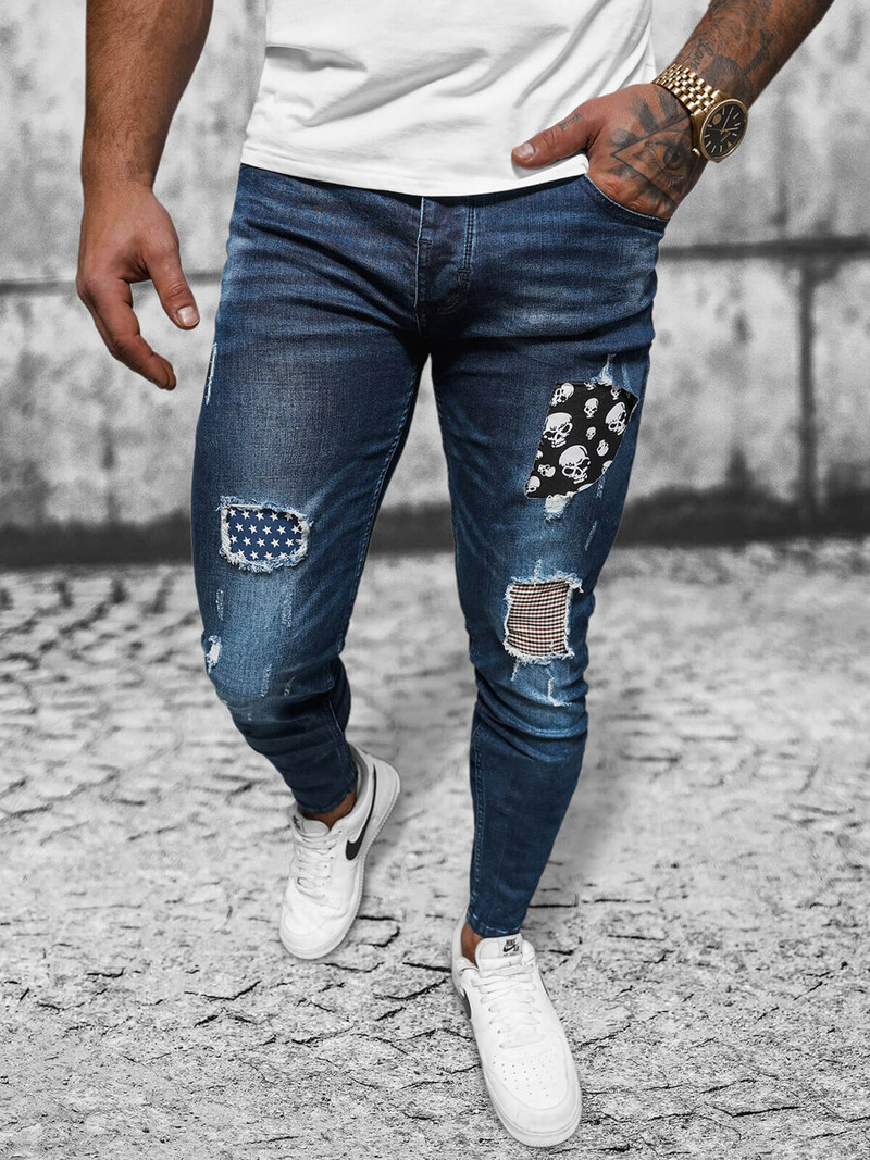 Pánske Rifle Tmavomodré OZONEE NB/MP0015BS