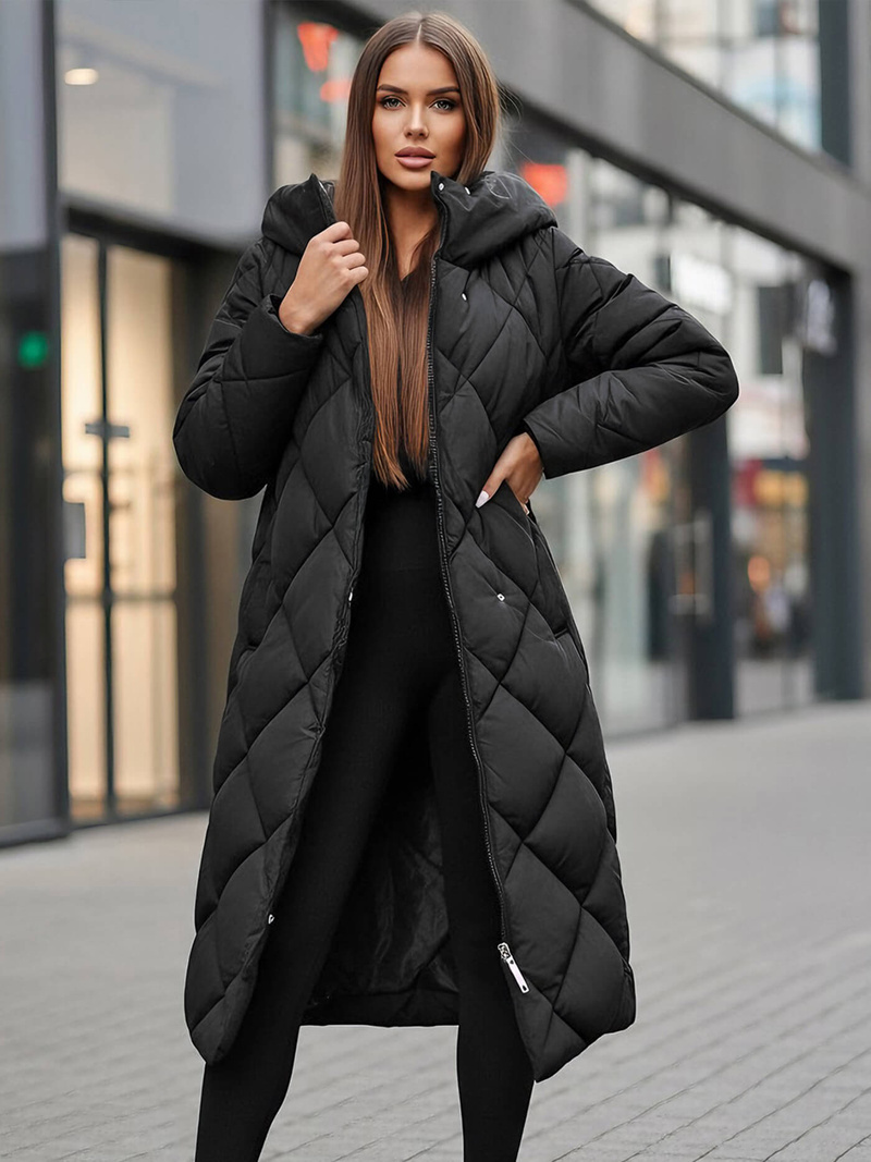 Dámska bunda čierna OZONEE JS/5M3173/392Z