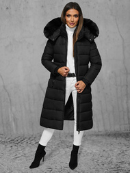 Dámska bunda čierna OZONEE JS/16M9126/392