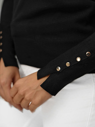 Dámsky Sveter Čierny OZONEE JS/8004/9