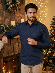 Pánska Košeľa Námornícka Modré OZONEE V/V181Z