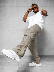 Pánske Nohavice Sivé OZONEE O/G3016Z