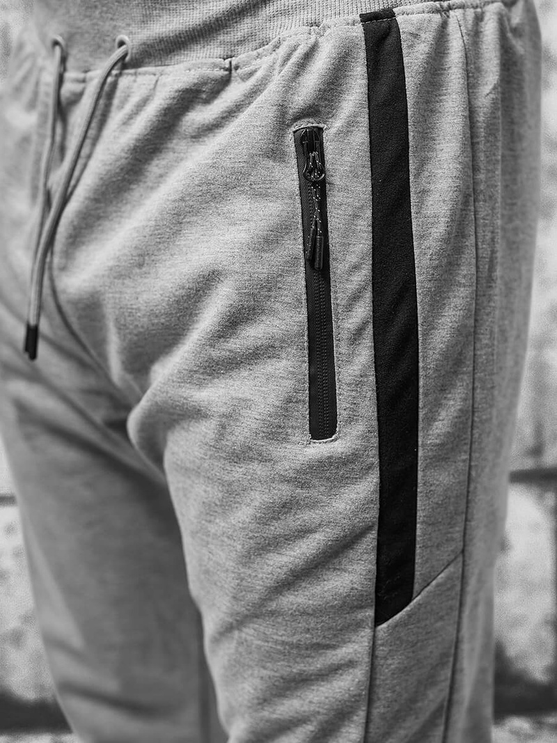 Pánske Tepláky Sivé OZONEE JS/8K212B