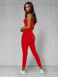 Dámska dvojdielna tepláková súprava červený OZONEE JS/YW88037/5Z