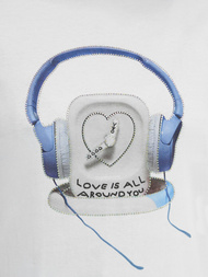 Dámske Tričko Bielo-Modré OZONEE DJ77806